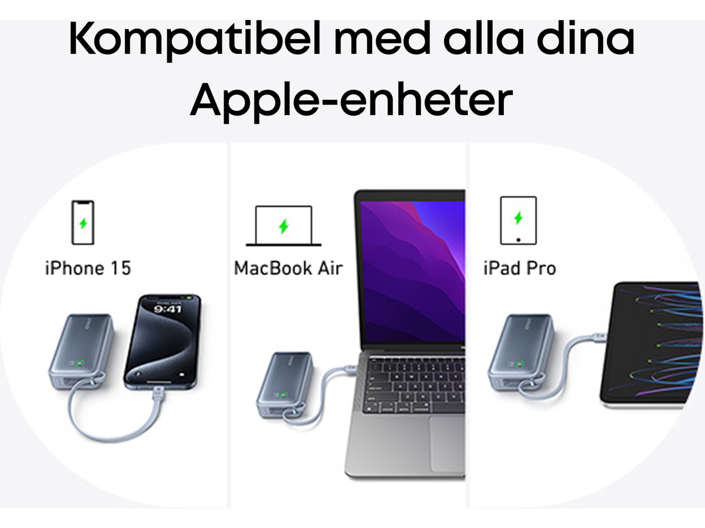 Anker 545 Nano Powerbank 10000mAh (grøn) Powerbank