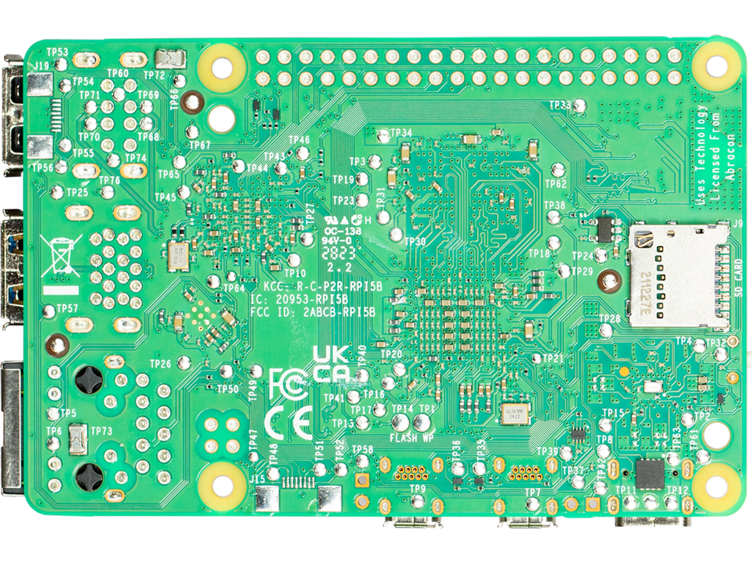 Raspberry Pi 5 Model B, 4GB RAM Integrerad CPU