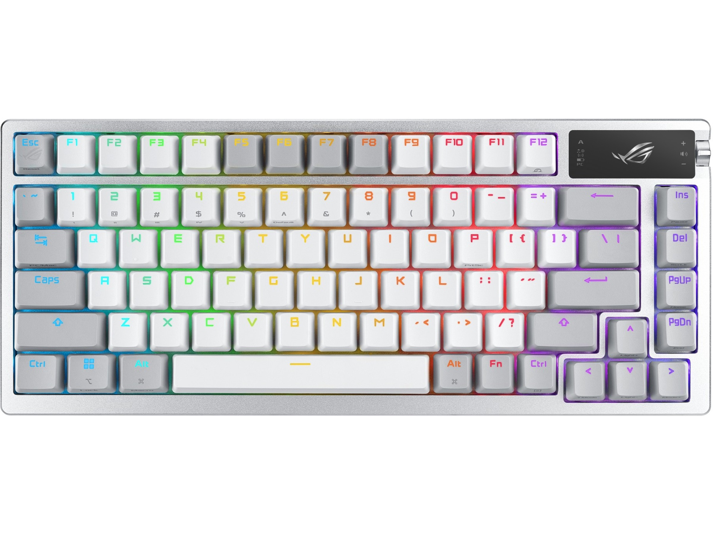 ASUS ROG Azoth Trådlöst DIY Gamingtangentbord (vit) Gamingtangentbord