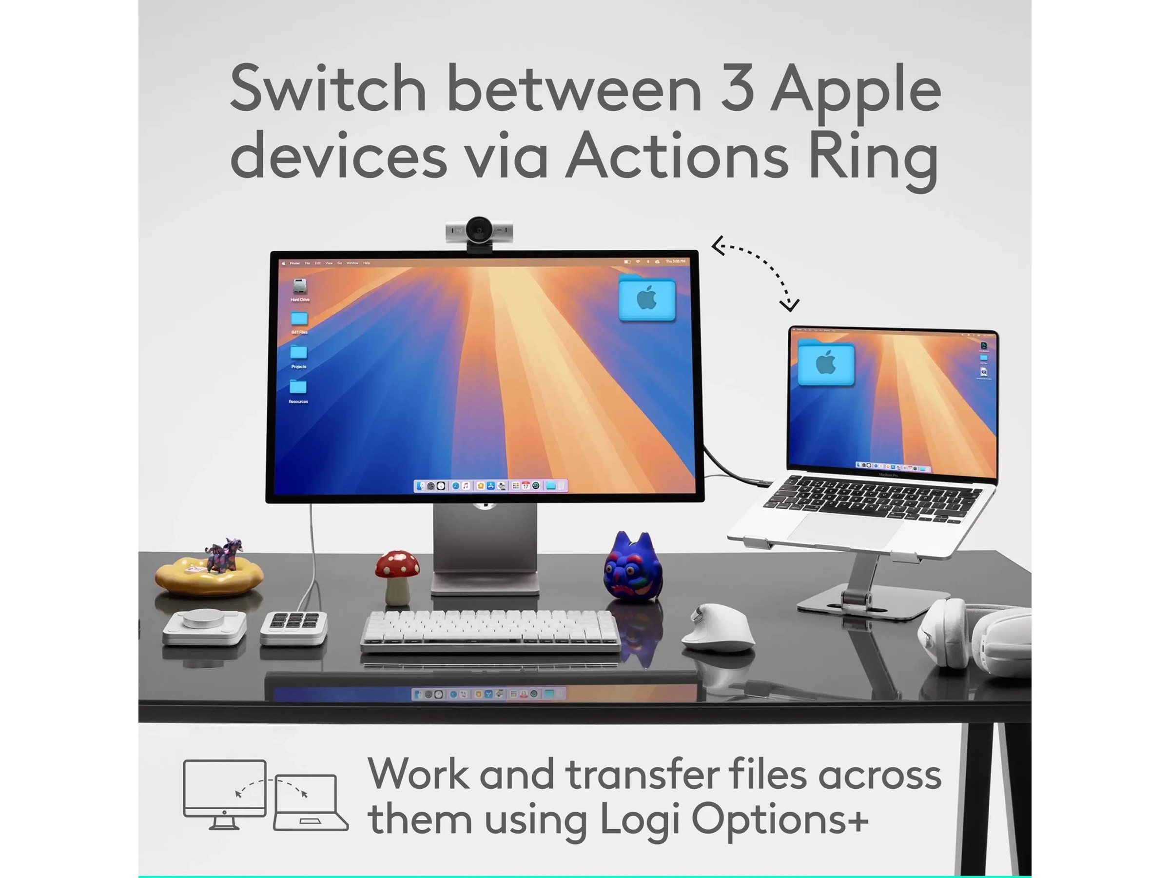 Logitech MX Master 4 til Mac Trådløs Mus (hvid sølv) Mus