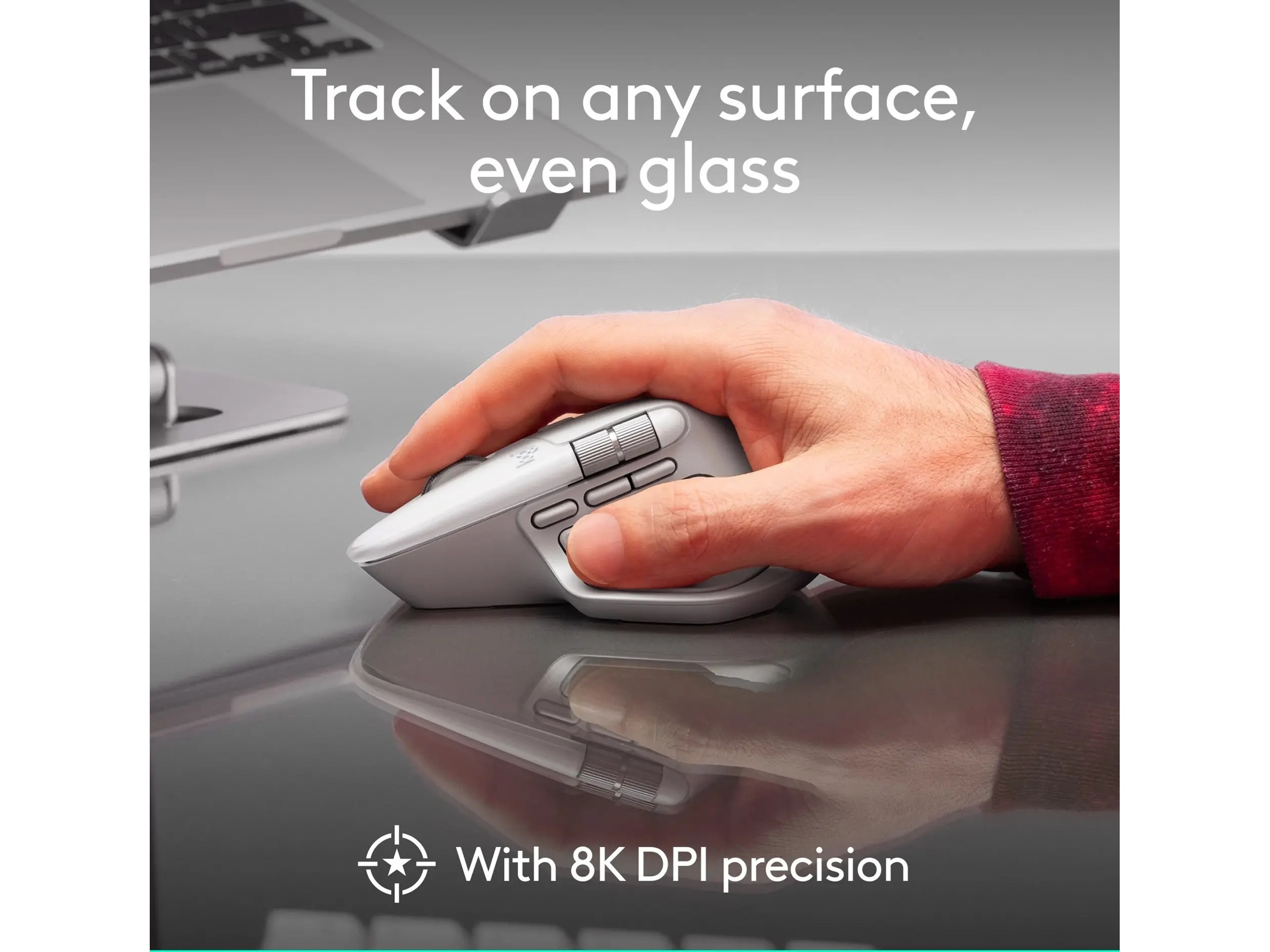 Logitech MX Master 4 til Mac Trådløs Mus (hvid sølv) Mus