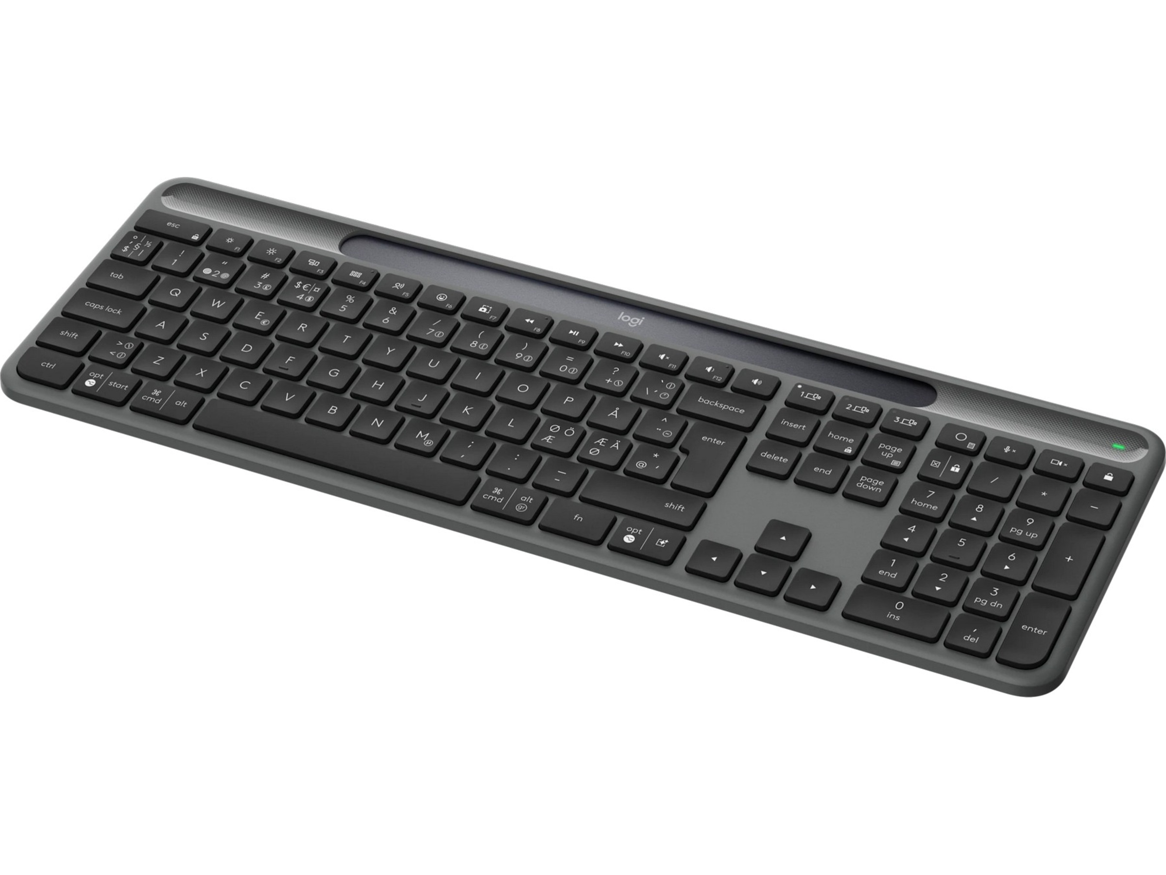 Logitech Signature Slim Solar+ Trådlöst tangentbord K980 (grafitgrå) Tangentbord