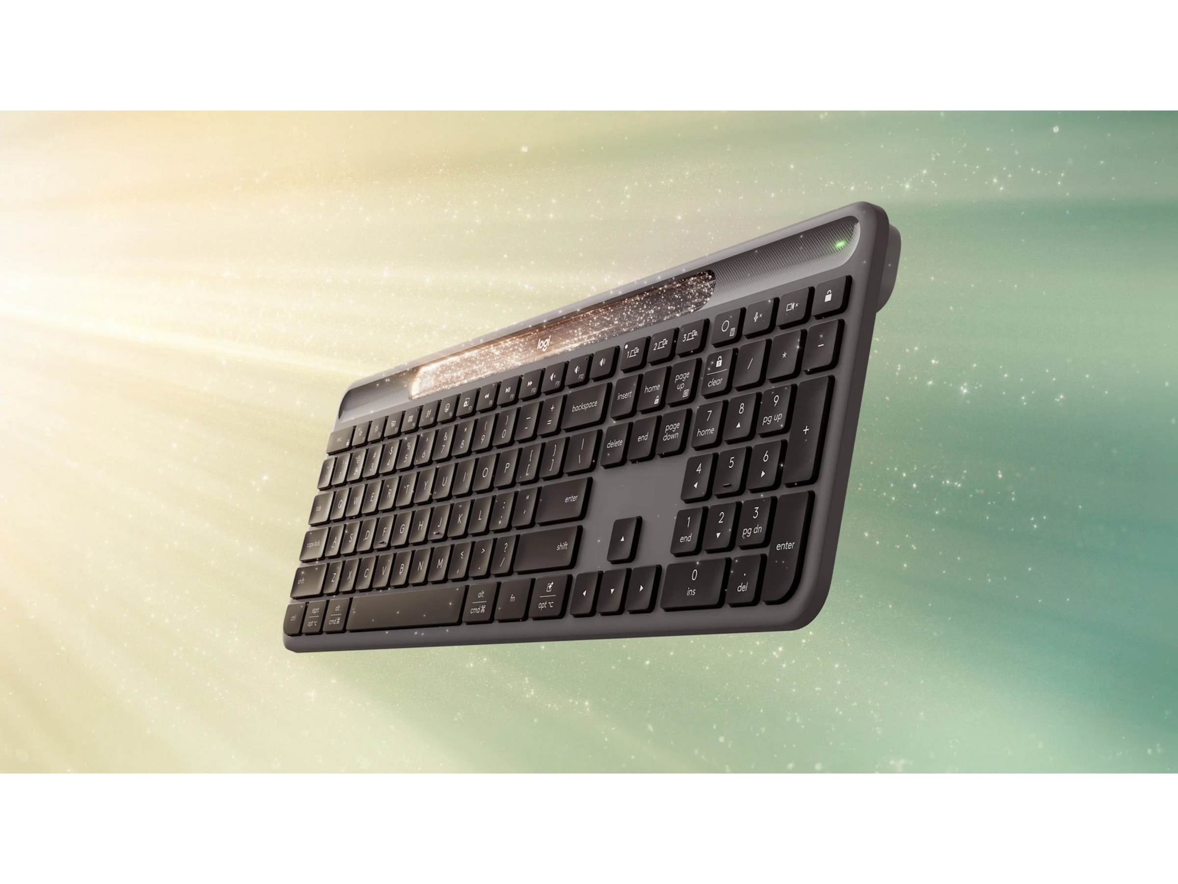 Logitech Signature Slim Solar+ Trådlöst tangentbord K980 (grafitgrå) Tangentbord