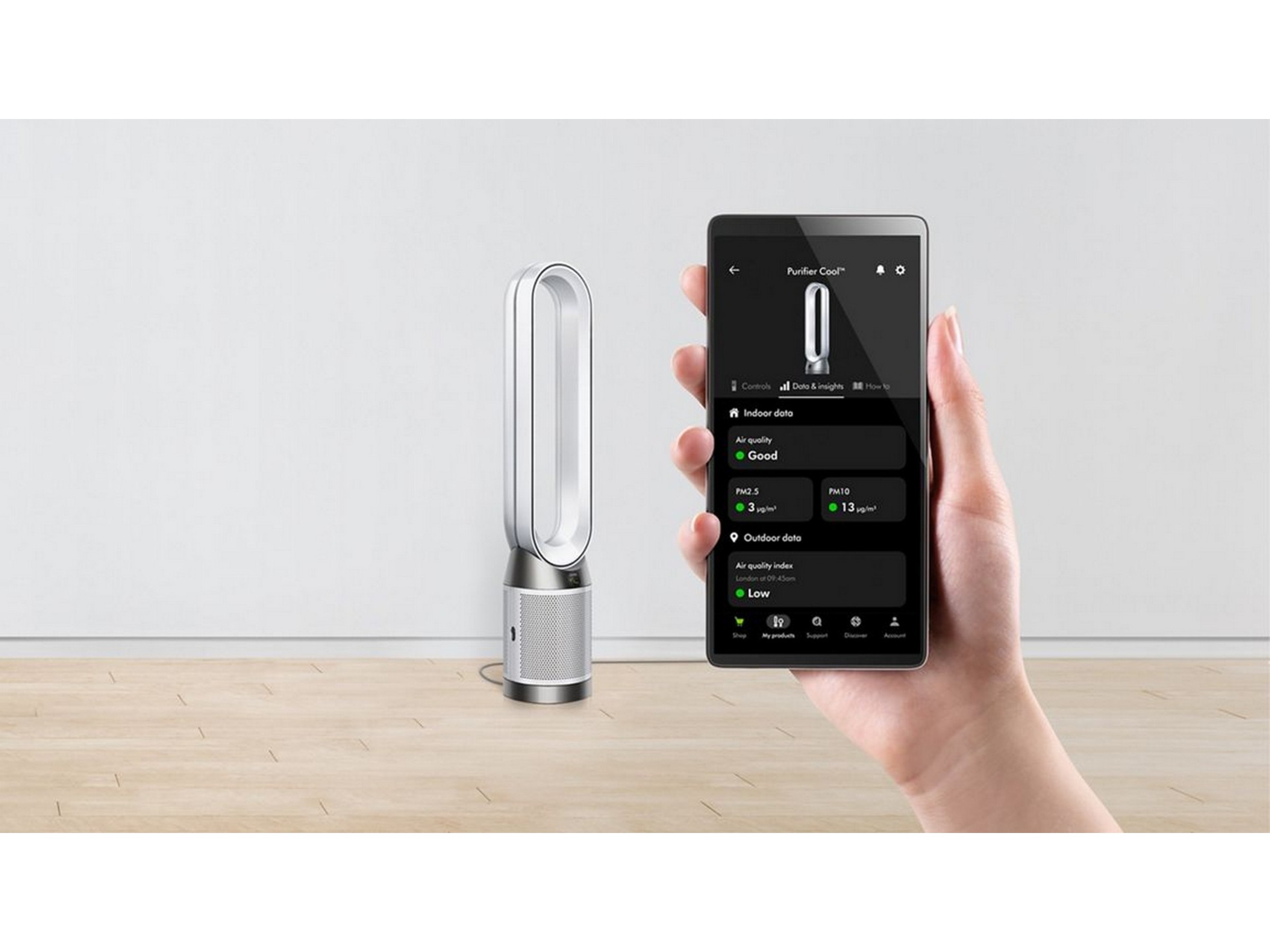 Dyson Cool PC1 luftrenare och fläkt (vit) Luftrenare