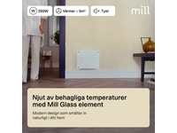 Mill Glass MB250 Panelelement 250W (vit) Panelelement
