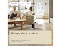 Mill Compact fläktugn 1800W med fot (vit) Fläktar och varmluftsugnar