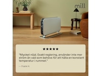 Mill WiFi golvelement 1200W (vit) Fristående element