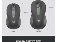 Logitech Signature M650 Large  trådlös mus grafitgrå Mus
