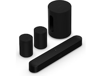 Sonos Beam (Gen2) Soundbar (svart) + 2x Era 100 och 1x Sub Mini Soundbars