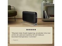 Mill WiFi golvelement 1200W (svart) 2-pack Fristående element