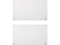 Mill Glas Panelelement 700W (vit) 2-pack Panelelement