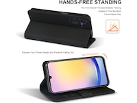 iiglo Samsung Galaxy A25 Plånboksfodral (svart) Mobilskal