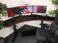 Arozzi Arena Angelo Gaming Desk (pure black) Gamingdesk