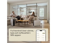 Mill Gentle Air WiFi oljeugn 1500W (vit) Fristående element