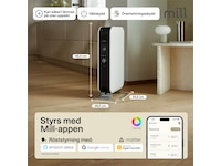 Mill Gentle Air WiFi oljeugn 1500W (vit) Fristående element