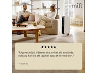 Mill Gentle Air WiFi oljeugn 1500W (vit) Fristående element