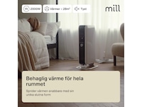 Mill Gentle Air oljeugn 2000w Fristående element