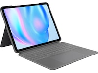 Logitech iPad Air 13" Combo Touch tangentbordsfodral (oxfordgrå) Tangentbord och pennor