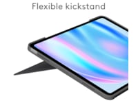 Logitech iPad Air 13" Combo Touch tangentbordsfodral (oxfordgrå) Tangentbord och pennor