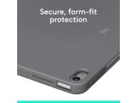 Logitech iPad Air 13" Combo Touch tangentbordsfodral (oxfordgrå) Tangentbord och pennor