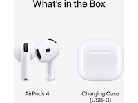 Apple AirPods 4 trådlösa hörlurar, In-ear (vit) In-ear hörlurar