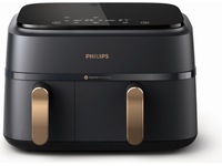 Philips dual basket airfryer 9L NA352/00 (grå/koppar) -B-Grade Demo hem & hushåll