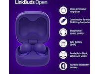 Sony Linkbuds Open true wireless öronproppar (lila) In-ear hörlurar