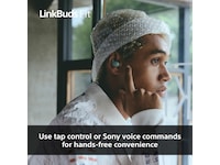 Sony Linkbuds Fit trådlösa öronsnäckor, In-Ear (grön) In-ear hörlurar
