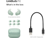 Sony Linkbuds Fit trådlösa öronsnäckor, In-Ear (grön) In-ear hörlurar