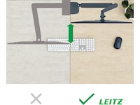 Leitz Ergo Monitorarm Enkel, platsbesparande, 17"-32" skärm Bord och väggfäste