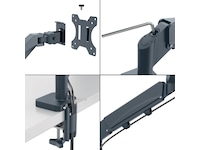 Leitz Ergo Monitorarm Dubbel, platsbesparande, 17"-32" skärmar Bord och väggfäste