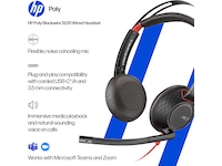 Poly Blackwire 5220 MS Teams USB-C Headset Trådbundet headset