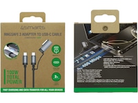 4smarts MagSafe 3 Adapter och USB-C kabel 2m (svart) USB-kablar