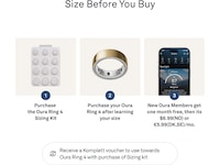 Oura Ring 4 storlekskit Smart ring