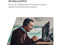 Poly Voyager Focus 2 MS USB-C Headset med laddningsställ Trådlöst headset