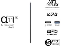 LG 77" G5 AI 4K OLED Smart TV (2025) 70 - 79 tums TV