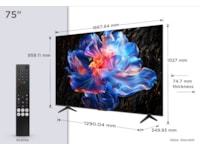 TCL 75" 4K Google TV 75V6C 70 - 79 tums TV