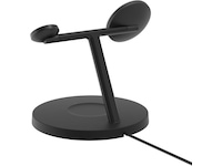 Belkin 3-i-1 Qi2 15W Ladestativ (sort) Trådlös laddare