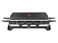 Tefal RE458812 raclette Inox & Design 10 pannor (svart) Övriga köksapparater