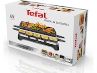 Tefal RE458812 raclette Inox & Design 10 pannor (svart) Övriga köksapparater