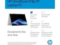 HP OmniBook 5 Flip 14-fp0073no 14" 2K OLED Touch Datorer - Bärbara / laptop