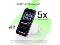 Belkin UltraCharge magnetisk laddplatta 25W Qi2 med stativ Trådlös laddare