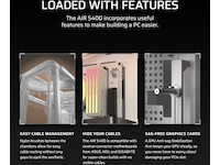 Corsair AIR 5400 LX-R RGB iCUE LINK Triple Chamber Mid Tower (vit) Midi tower
