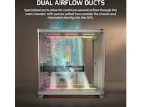 Corsair AIR 5400 LX-R RGB iCUE LINK Triple Chamber Mid Tower (vit) Midi tower
