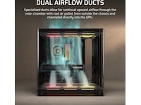 Corsair AIR 5400 LX-R RGB iCUE LINK Triple Chamber Mid Tower (svart) Midi tower