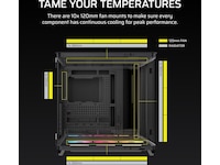Corsair AIR 5400 LX-R RGB iCUE LINK Triple Chamber Mid Tower (svart) Midi tower