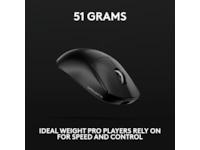Logitech Pro X Superlight 2c trådlös gamingmus (svart) Gamingmus