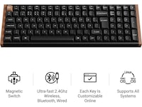 Keychron K4 HE Trådlöst Gamingtangentbord (svart) Gamingtangentbord