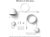 Google Nest Cam utomhus 2:a gen (med sladd, vit) Övervakningskamera