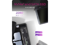 ICY BOX IB-CR602M-C31 M.2 SSD Enclosure Dockningsstationer